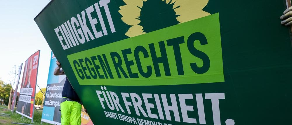 Die Stimmung ist gegen die Grünen gekippt - ähnlich, wie dieses Wahlplakat.