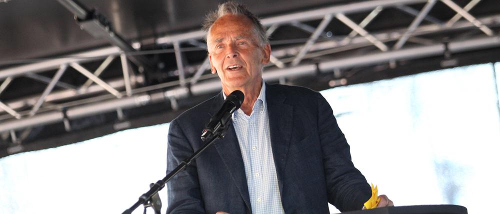 Michael von der Schulenburg im Europawahlkampf in Hamburg (Archivbild).