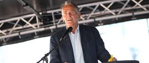 Michael von der Schulenburg im Europawahlkampf in Hamburg (Archivbild).