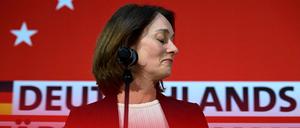 Katarina Barley beim Europawahlabend der SPD im Willy-Brandt-Haus.