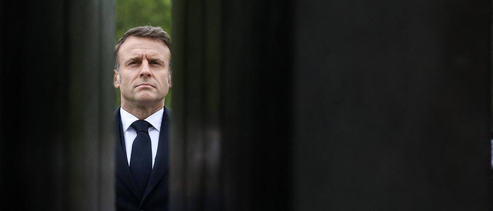 Setzt alles auf eine Karte: Emmanuel Macron will am 30. Juni und 7. Juli Neuwahlen ausrichten lassen.