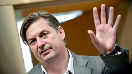 Maximilian Krah, AfD-Spitzenkandidat zur Europawahl 2024, am Rande der Beratungen mit den neugewählten AfD Europa-Abgeordneten nach der Europawahl.