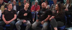 Fernfahrer Jan Labrenz, mit dem Louis Klamroth in Deutschland unterwegs war, saß in „hart aber fair“ am Montag im Studio.    
