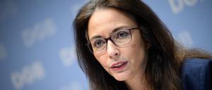 Yasmin Fahimi, Vorsitzende des Deutschen Gewerkschaftsbundes (DGB)