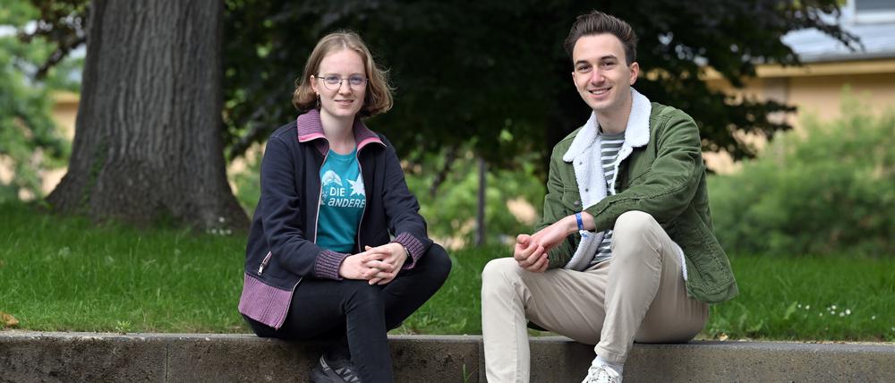 Anna Ducksch (Die Andere) und Benjamin Körner (Volt) gehören zu den Neuen in der SVV.