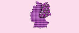 Illustration zum neuen Buch von Steffen Mau „Ungleich vereint/ Warum Ostdeutschland anders bleiben wird – und wir es akzeptieren müssen“