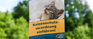 Ein Wahlplakat der Tierschutzpartei.