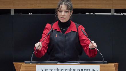 Anne Helm und Tobias Schulze (nicht im Bild) sind die neuen Fraktionschefs der Linken in Berlin.