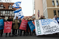 Nie wieder "Kauf nicht bei Juden!": Demonstranten gegen den BDS in Göttingen.