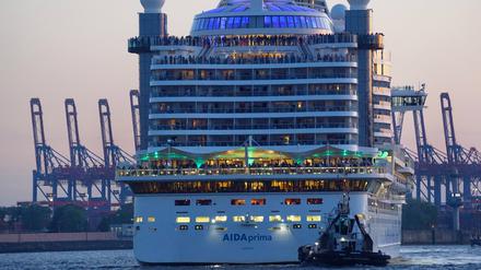 Aida-Kreuzfahrtschiff in Hamburg: Die Branche klagt über unklare Perspektiven beim Einsatz alternativer Kraftstoffe.  