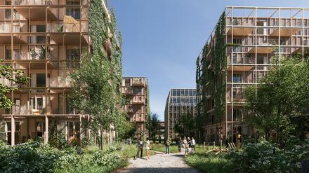 So soll das neue Quartier am Kiehlufer aussehen. 