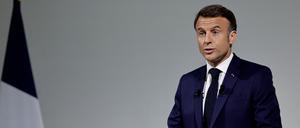 Am Mittwoch gab sich Emmanuel Macron auf einer Pressekonferenz kämpferisch.