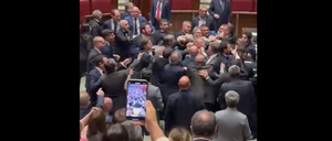 Tumult im italienischen Parlament