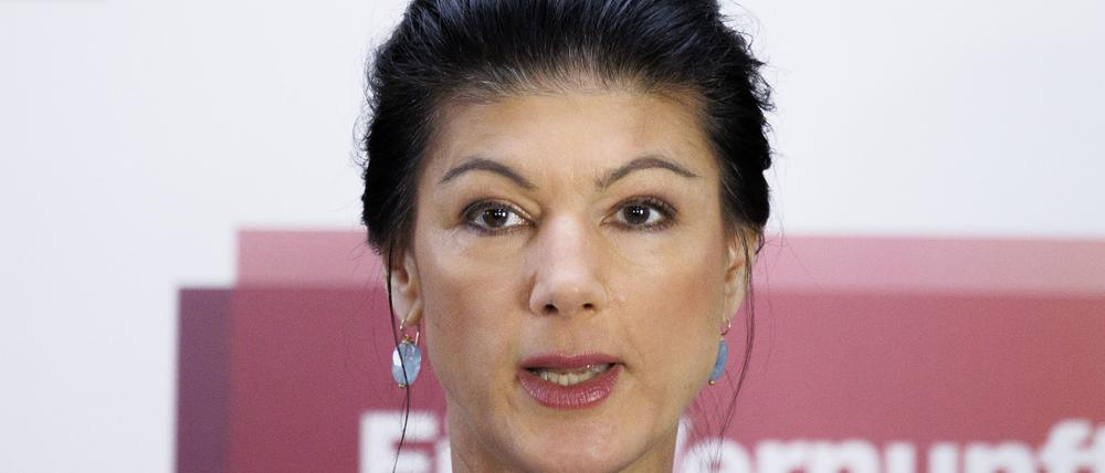 Sahra Wagenknecht, fraktionslos und Bundesvorsitzende vom Bündnis Sahra Wagenknecht (BSW).