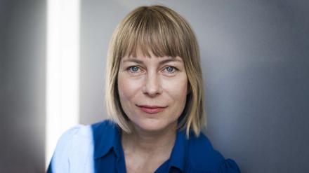 Sabine Rennefanz im Tagesspiegelgebäude in Berlin. 