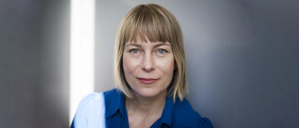 Sabine Rennefanz im Tagesspiegelgebäude in Berlin. 