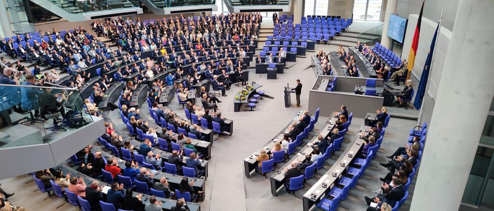 Blick in den Bundestag.