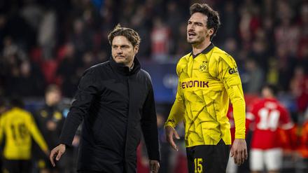 Mats Hummels (r.) hatte Trainer Edin Terzic zuletzt offen kritisiert.