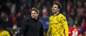 Mats Hummels (r.) hatte Trainer Edin Terzic zuletzt offen kritisiert.
