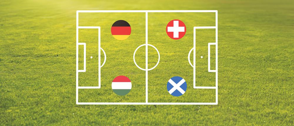 Deutschland muss sich in der Gruppe A gegen Schottland, Ungarn und die Schweiz behaupten.