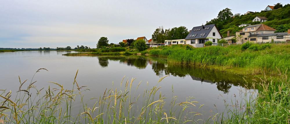 Der deutsch-polnische Grenzfluss Oder.