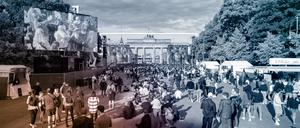 Die Fanmeile zur Fußball-Europameisterschaft am Brandenburger Tor