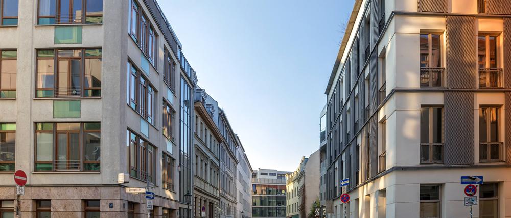 Wohnhäuser in Berlin-Mitte. 