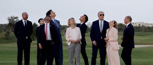 Teilnehmer des G7-Gipfels in Italien.