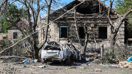 Eindrücke aus russisch besetztem Teil der Region Donezk.