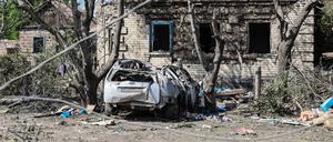 Eindrücke aus russisch besetztem Teil der Region Donezk.