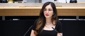 Tuba Bozkurt (Bündnis 90/Die Grünen) im März 2024 im Berliner Abgeordnetenhaus.