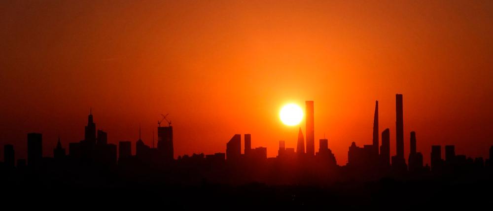 Für die US-Metropole New York sind diese Woche Temperaturen von bis zu 34 Grad vorausgesagt.