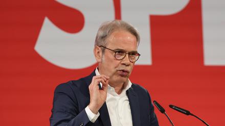 Der Innenminister von Thüringen und SPD Landesvorsitzender Georg Maier (SPD).