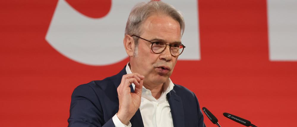 Der Innenminister von Thüringen und SPD Landesvorsitzender Georg Maier (SPD).