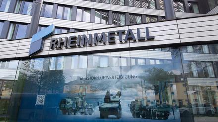 Blick auf den Hauptsitz der Rheinmetall AG in Düsseldorf.