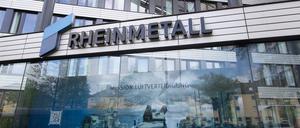 Blick auf den Hauptsitz der Rheinmetall AG in Düsseldorf.
