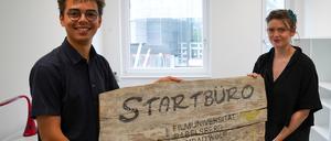 Vincent Edusei und Maritza Grass von „Carousel Film“ werden vom Programm „Startbüro Babelsberg“ unterstützt.