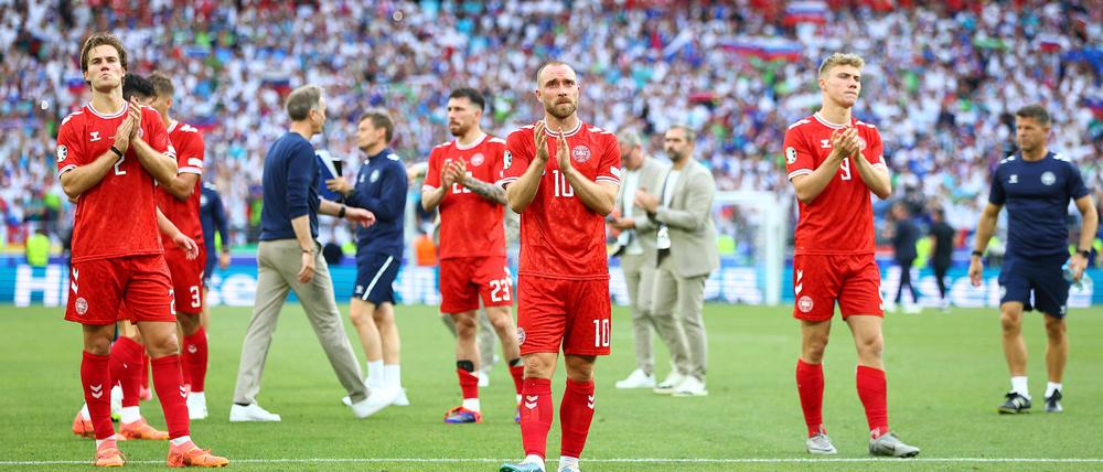 Christian Eriksen und seine Teamkollegen nehmen derzeit an der EM teil.
