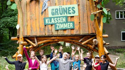 Lernen im Grünen: Im Tierpark hat ein Naturlehrpfad eröffnet.