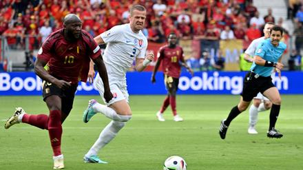 Belgiens Romelu Lukaku ließ mehrere gute Torchancen aus.