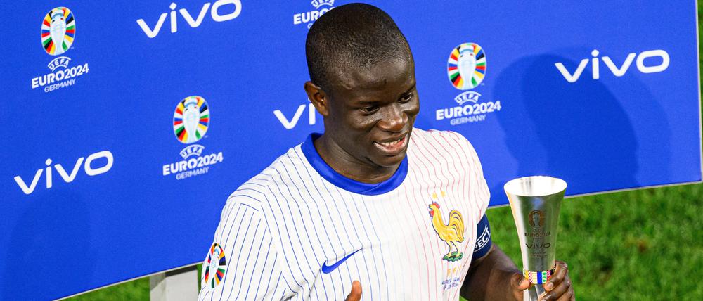 Ausgezeichnet. N’Golo Kanté wurde gegen Österreich zum „Player of the Match“ gewählt. 