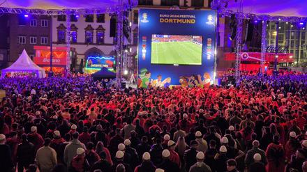 Die Fanzone in Dortmund bleibt am Dienstag geschlossen.