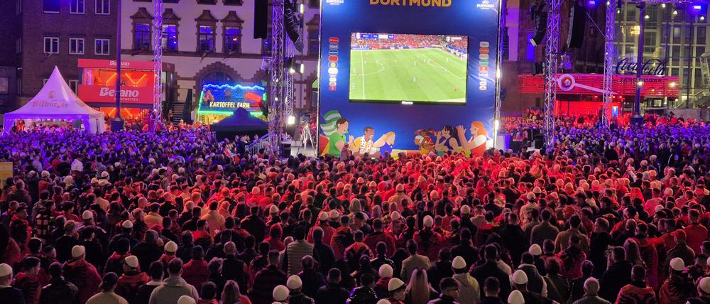 Die Fanzone in Dortmund bleibt am Dienstag geschlossen.