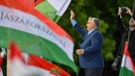 Viktor Orbán im Wahlkampf