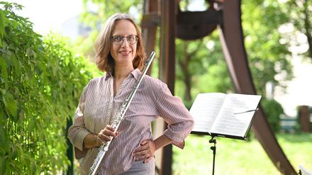 Ulrike Philippi, die Leiterin der Leo-Kestenberg-Musikschule, spielt und unterrichtet Querflöte.