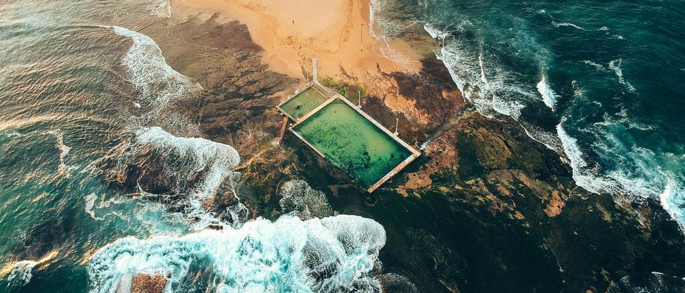 Ein Smaragd am Pazifik: der Mona Vale Rockpool in Sydney.
