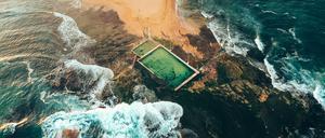 Ein Smaragd am Pazifik: der Mona Vale Rockpool in Sydney.