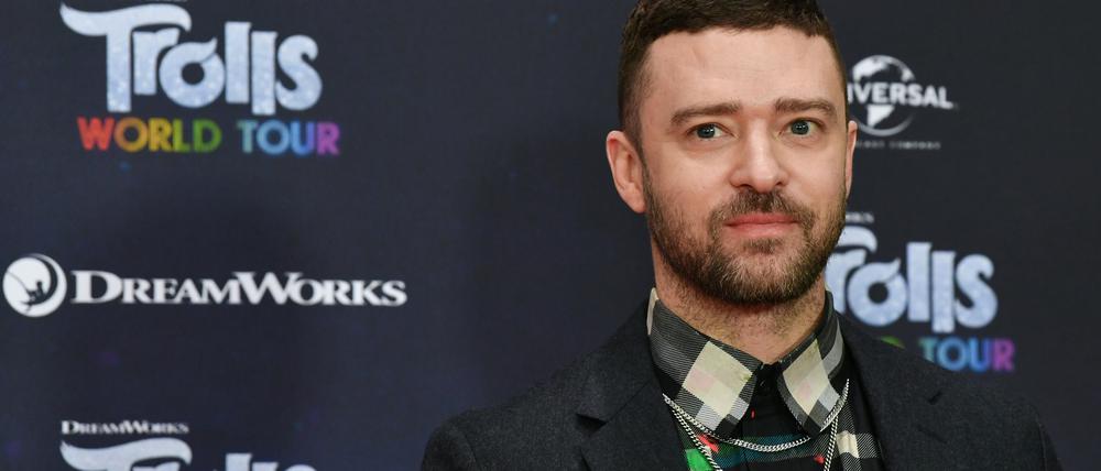 Justin Timberlake, Schauspieler und Musiker, steht beim Fototermin zum Kinofilm „Trolls World Tour“ im Hotel Waldorf Astoria.