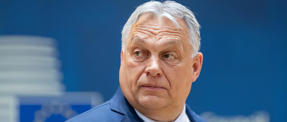 Der ungarische Ministerpräsident Viktor Orban, hier bei einem EU-Gipfel im April in Brüssel.