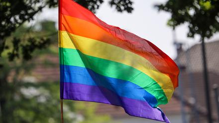 Die Regenbogenfahne.